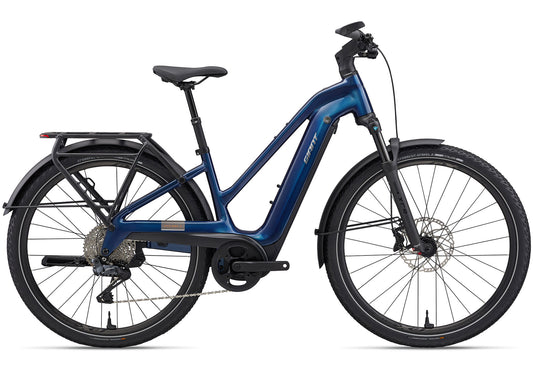 2026 Giant Explore E+ 1 Stagger Men's Electric Bike, Metallic Navy image 1