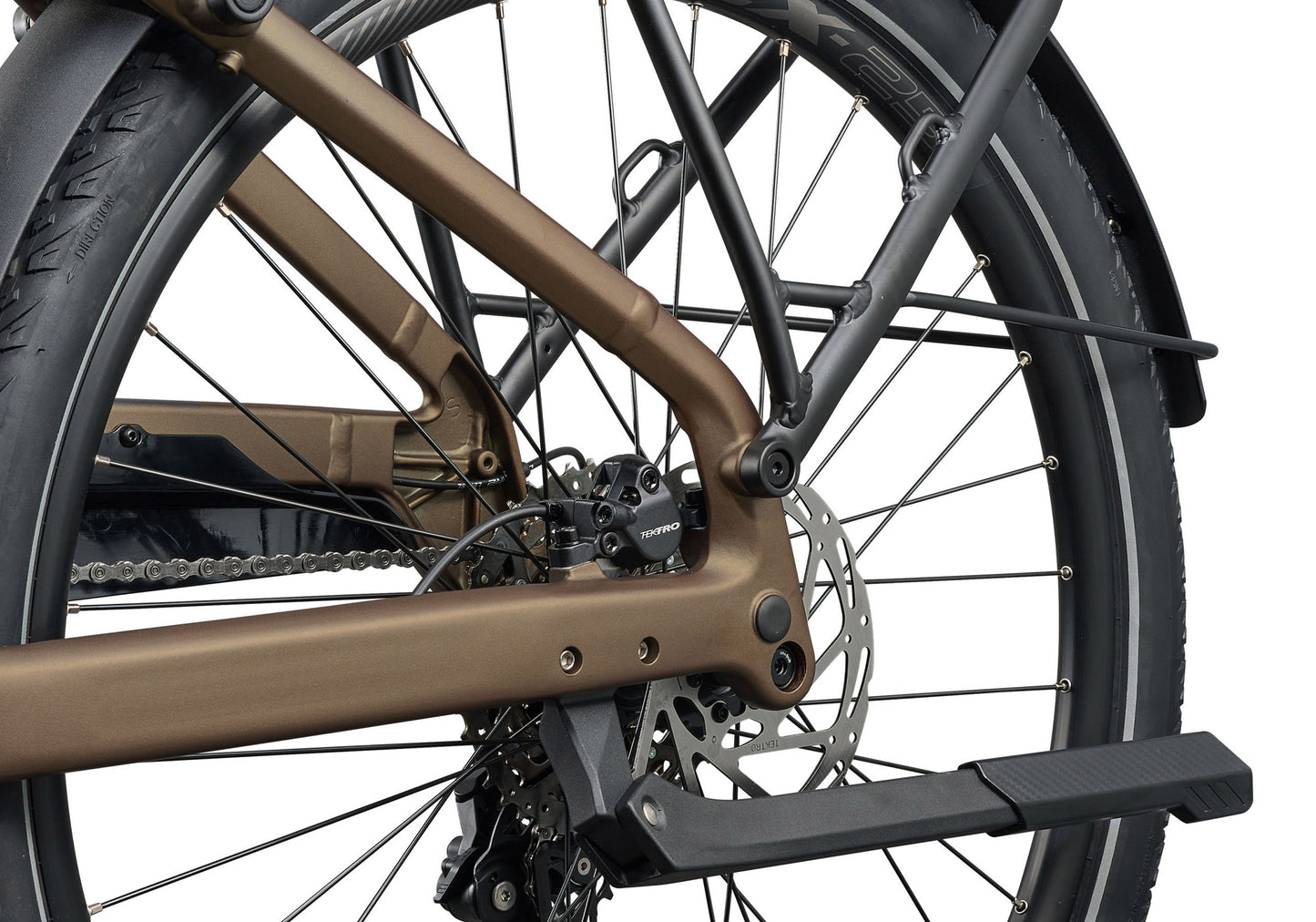 2026 Giant Explore E+ 3 Double Diamond, Men's Electric Bike, Pyrite Brown image 5