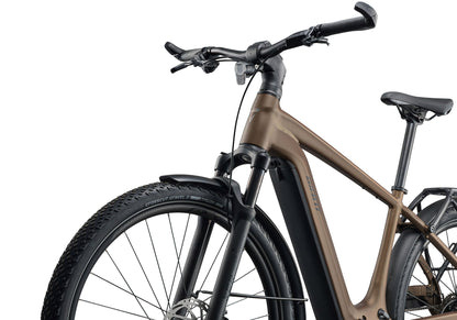 2026 Giant Explore E+ 3 Double Diamond, Men's Electric Bike, Pyrite Brown image 4