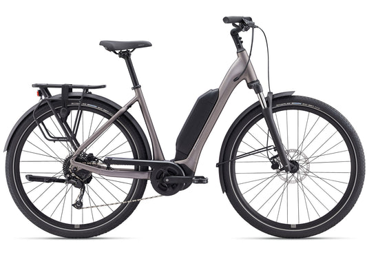 2025 Giant Expression E+ Unisex Electric Urban Bike, Early Espresso