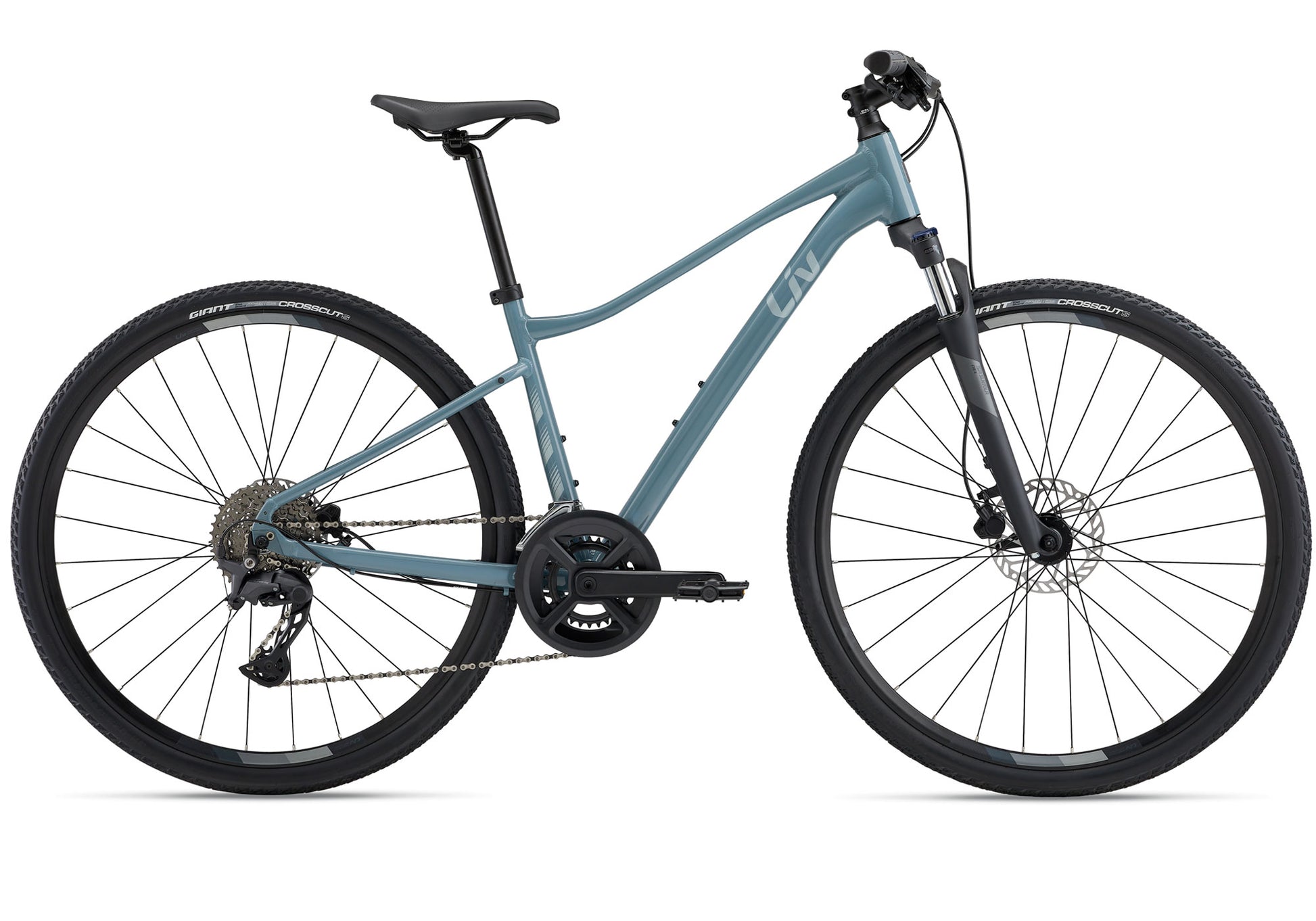 liv womens bicycle USED Giant Escape Hybrid Bike Small Black/Purple 3x8 speed Control Pedaling efficiency Liv: dedicated to women's cycling