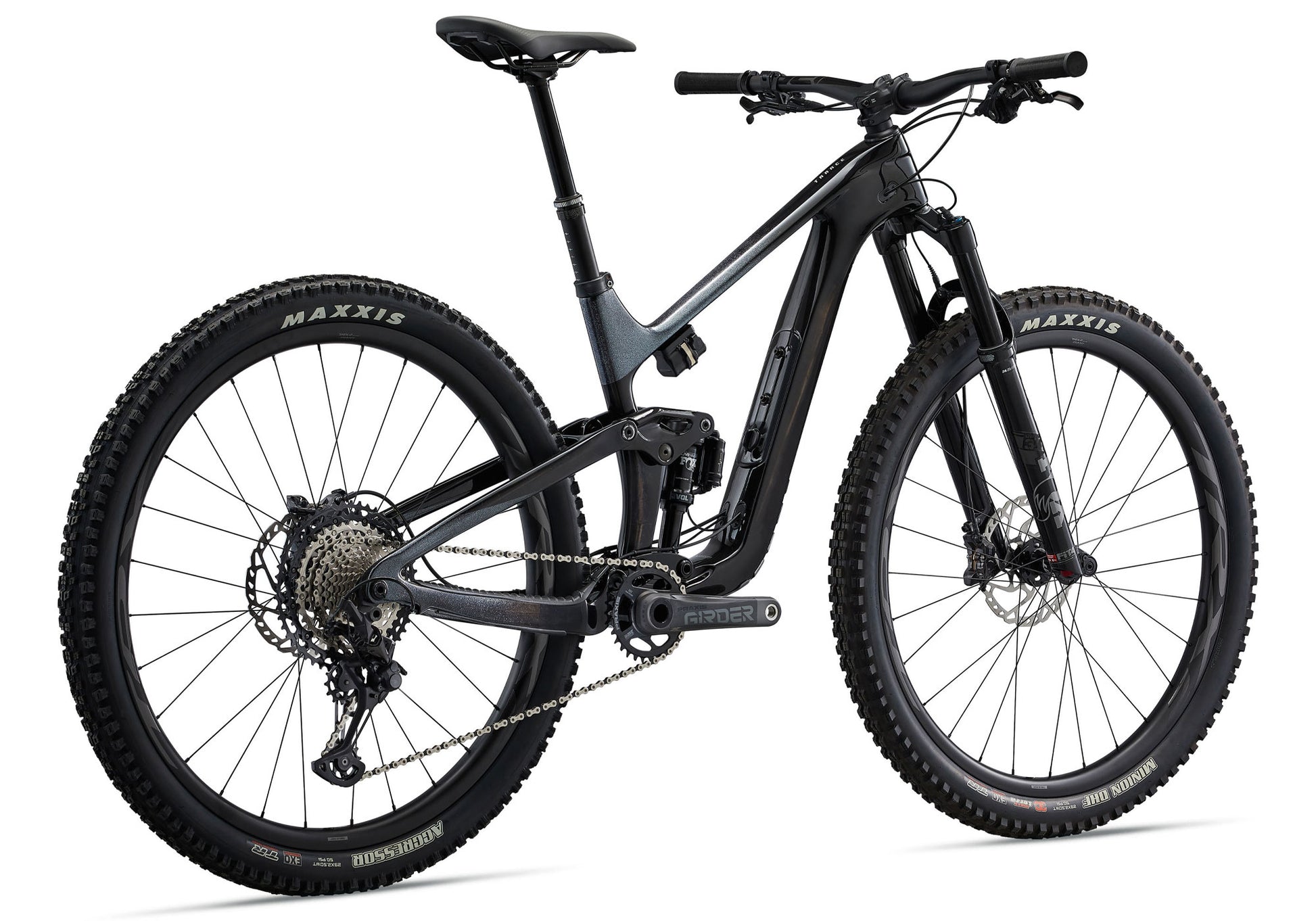 Giant Trance Advanced Pro 29 1 Men's Mountain Bike, Carbon/Black Diamond Rear View