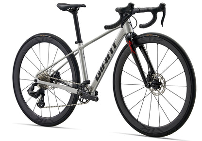 2026 Giant Seek 1 Boy's Road Bike, Raw Aluminium image 1