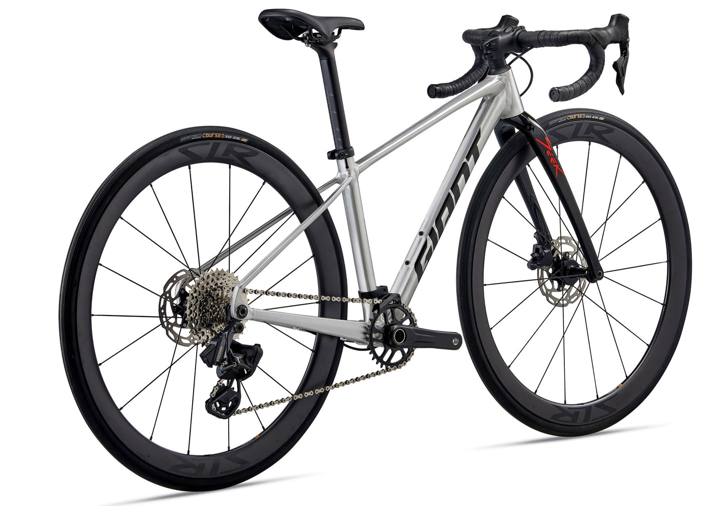 2026 Giant Seek 1 Boy's Road Bike, Raw Aluminium image 2