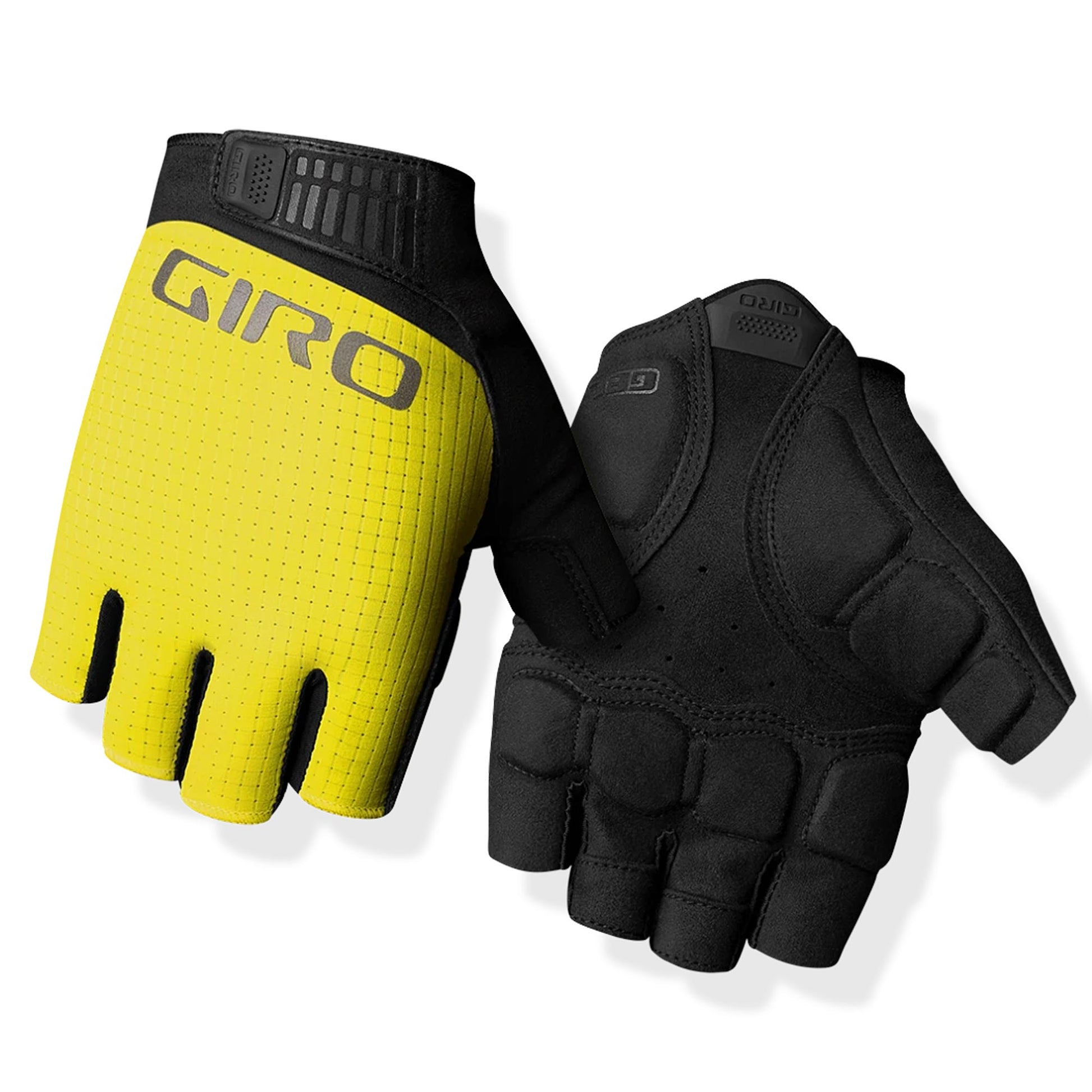 Giro Bravo II Gel Unisex Cycling Gloves - Hi Viz Yellow