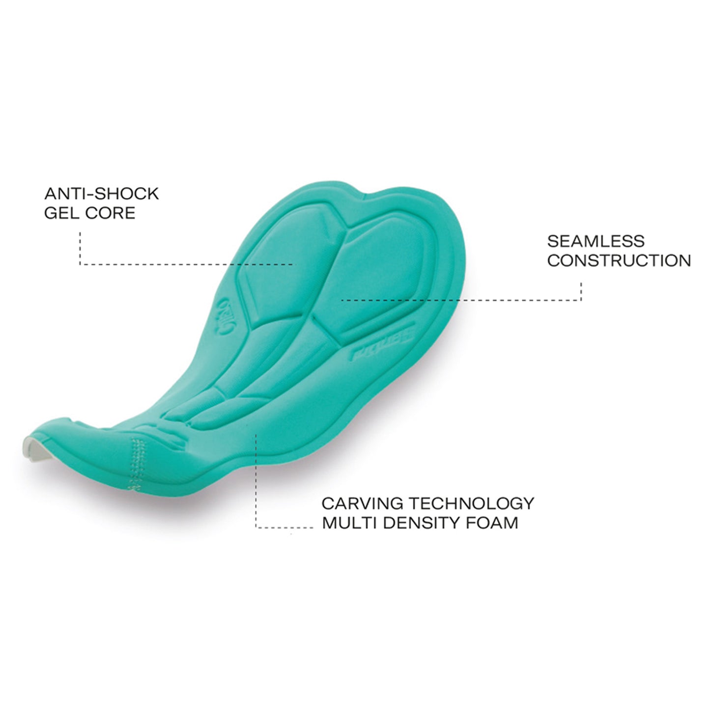 Santini Men's Vara Gel Knicks GIT EVO Chamois -  Black image 4