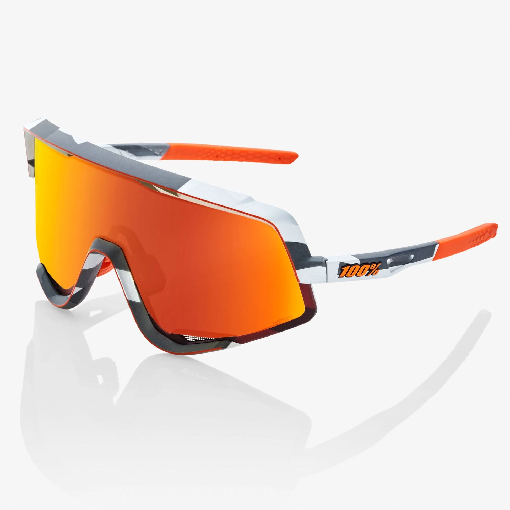 100% GLENDALE - Soft Tact Grey Camo - HiPER Red Lens + Replacement Lens 60011-00008 image 1