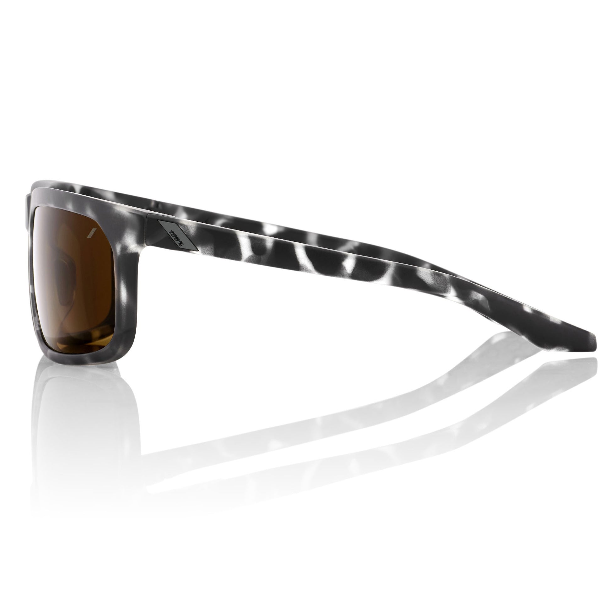 100% HAKAN Sunglasses - Matte Black Havana/Bronze 61036-259-73 image 2