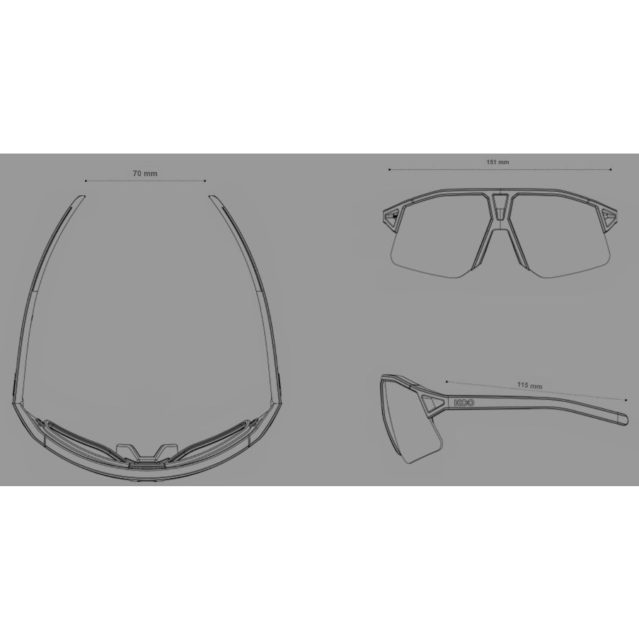 Koo Hype Unisex Cycling Sunglasses - Violet Glass Matt Frame / Light Pink Mirror Lens image 4