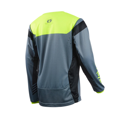 O'Neal Element FR Men's MTB Jersey - Hybrid Grey/Neon Yellow image 2