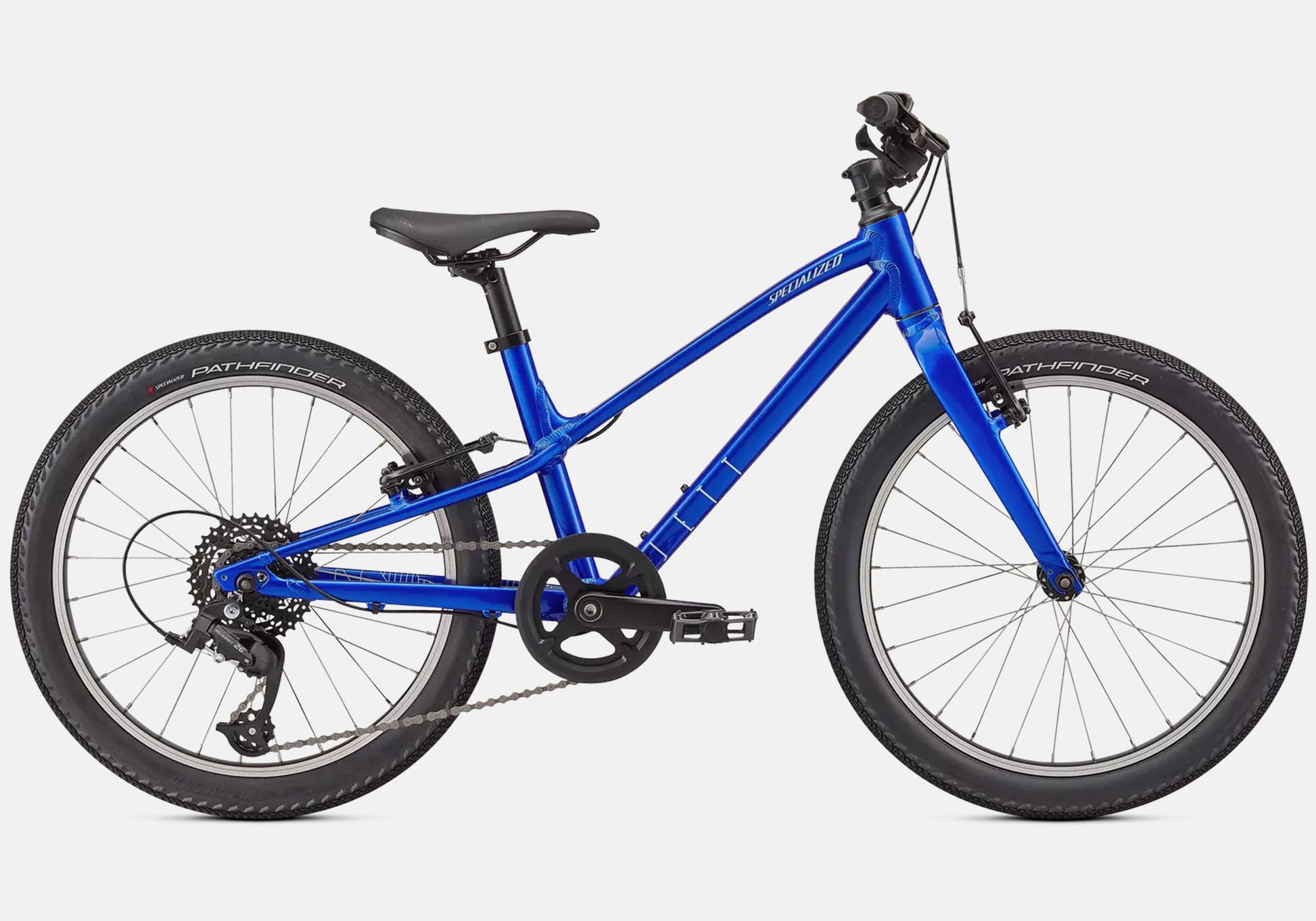 Specialized Jett 20", 7 Speed Kids Bike - Gloss Cobalt side view