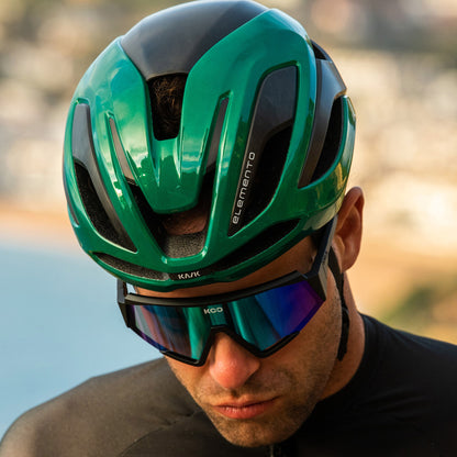 Kask Elemento Unisex Road Cycling Helmet, Beetle Green image 4