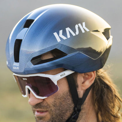 Kask Nirvana WG11 Unisex Aero Road Cycling Helmet, Blueberry Fade image 4