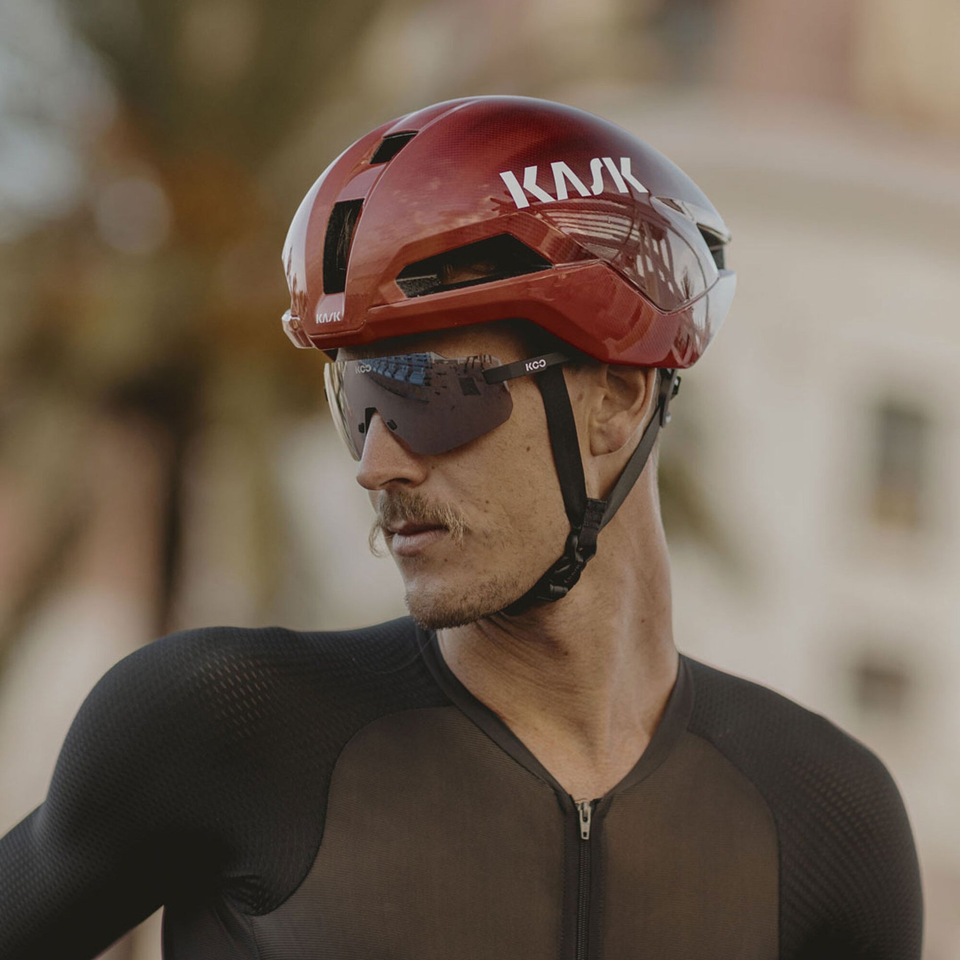 Kask Nirvana WG11 Unisex Road Cycling Helmet, Cherry Burst image 4