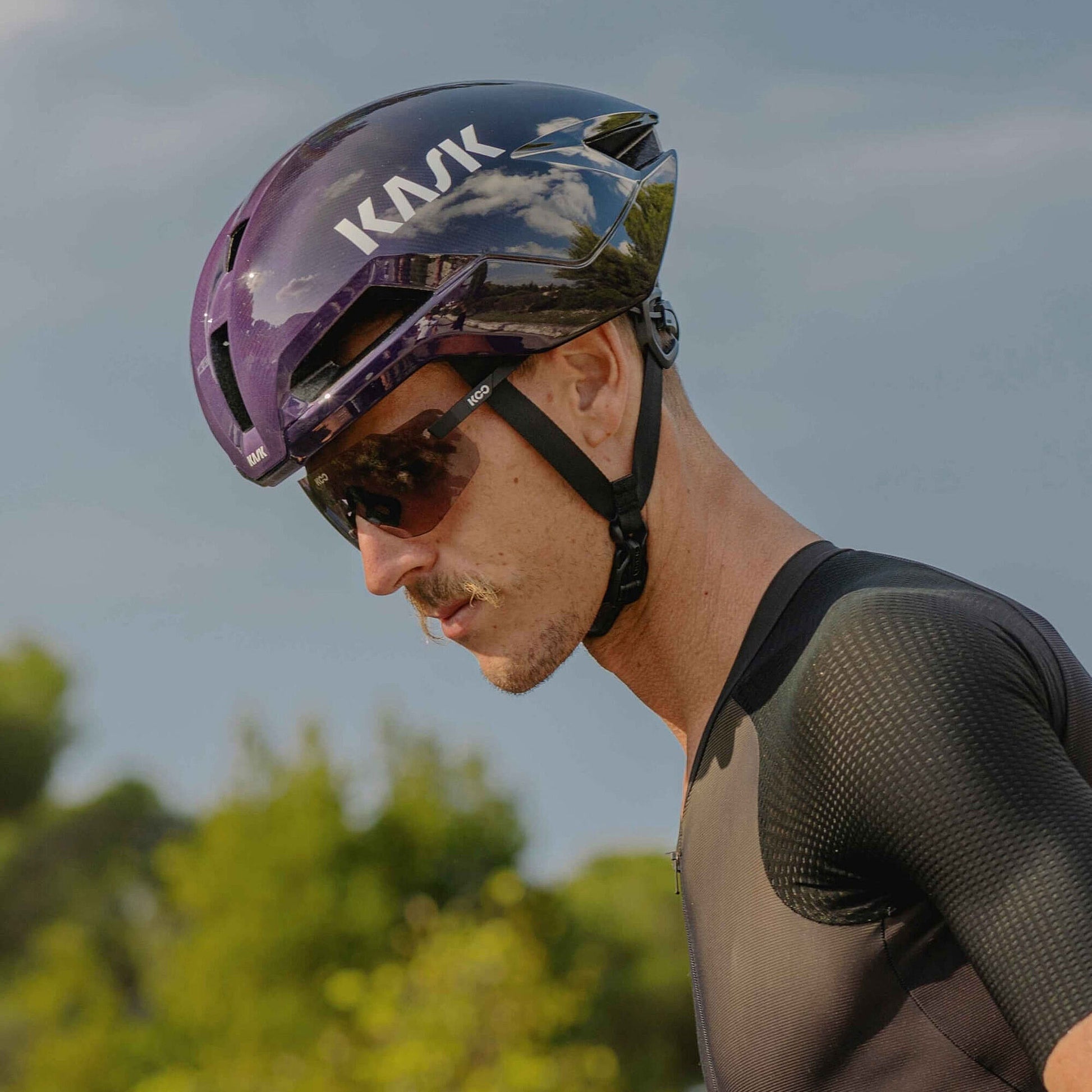 Kask Nirvana WG11 Unisex Aero Road Cycling Helmet, Ultraviolet image 4