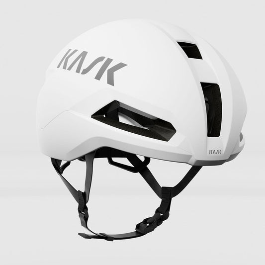 Kask Nirvana Road Helmet, White Matt 3/4 view