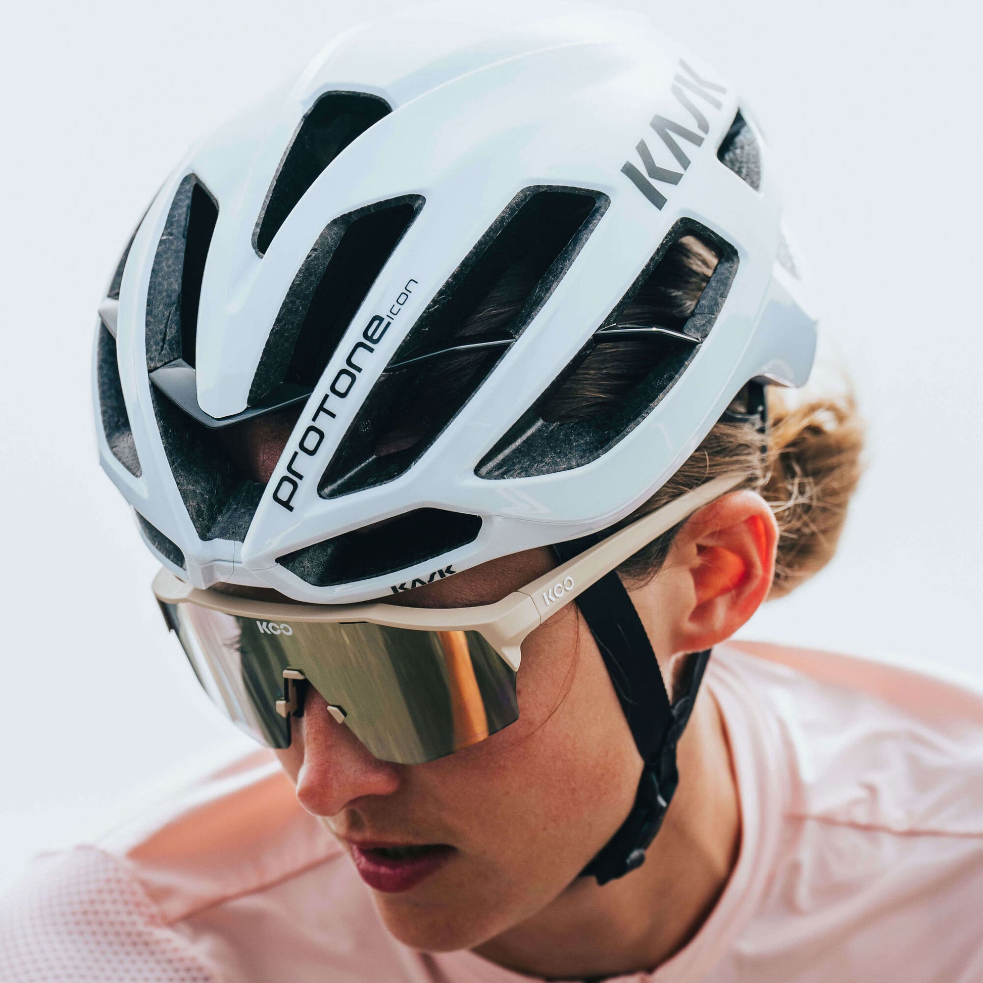 Kask Protone Icon Unisex Road/MTB Cycling Helmet, Gloss White image 4