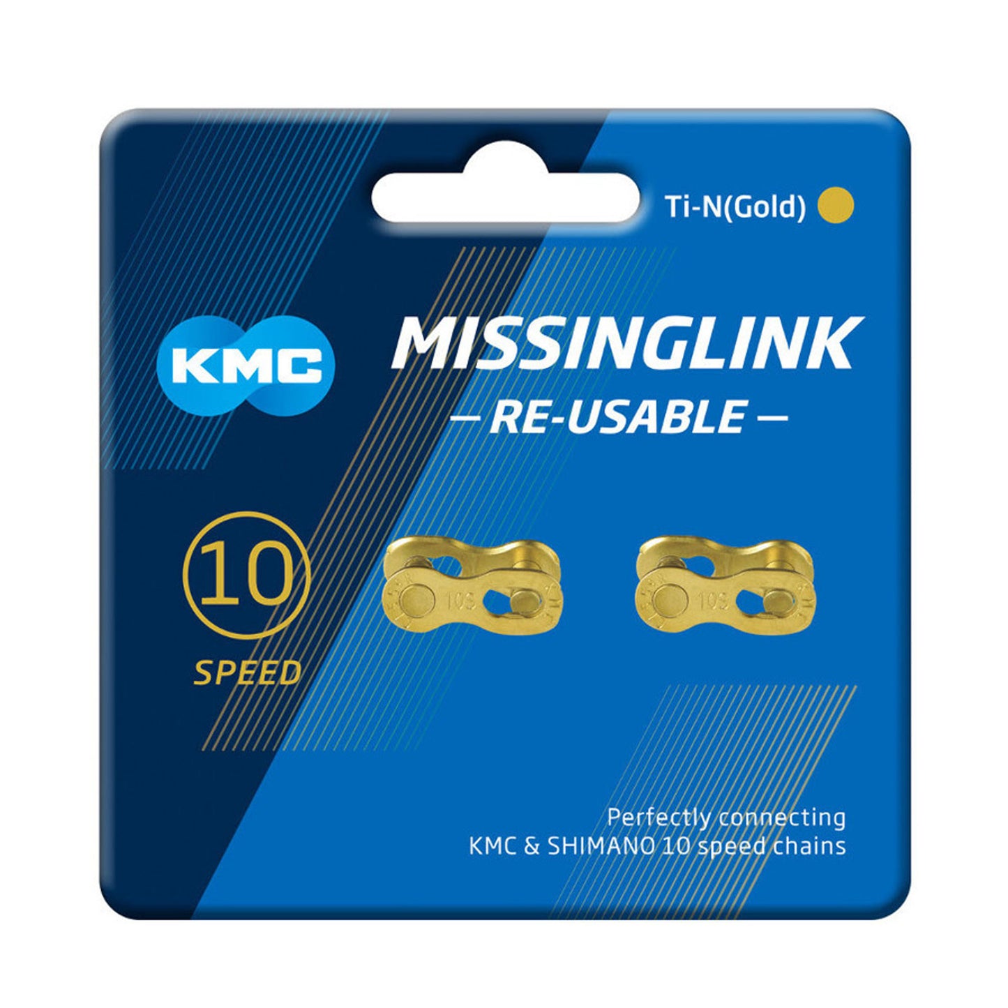 KMC Missing Link 10 Speed Chain Connector TI-N Gold