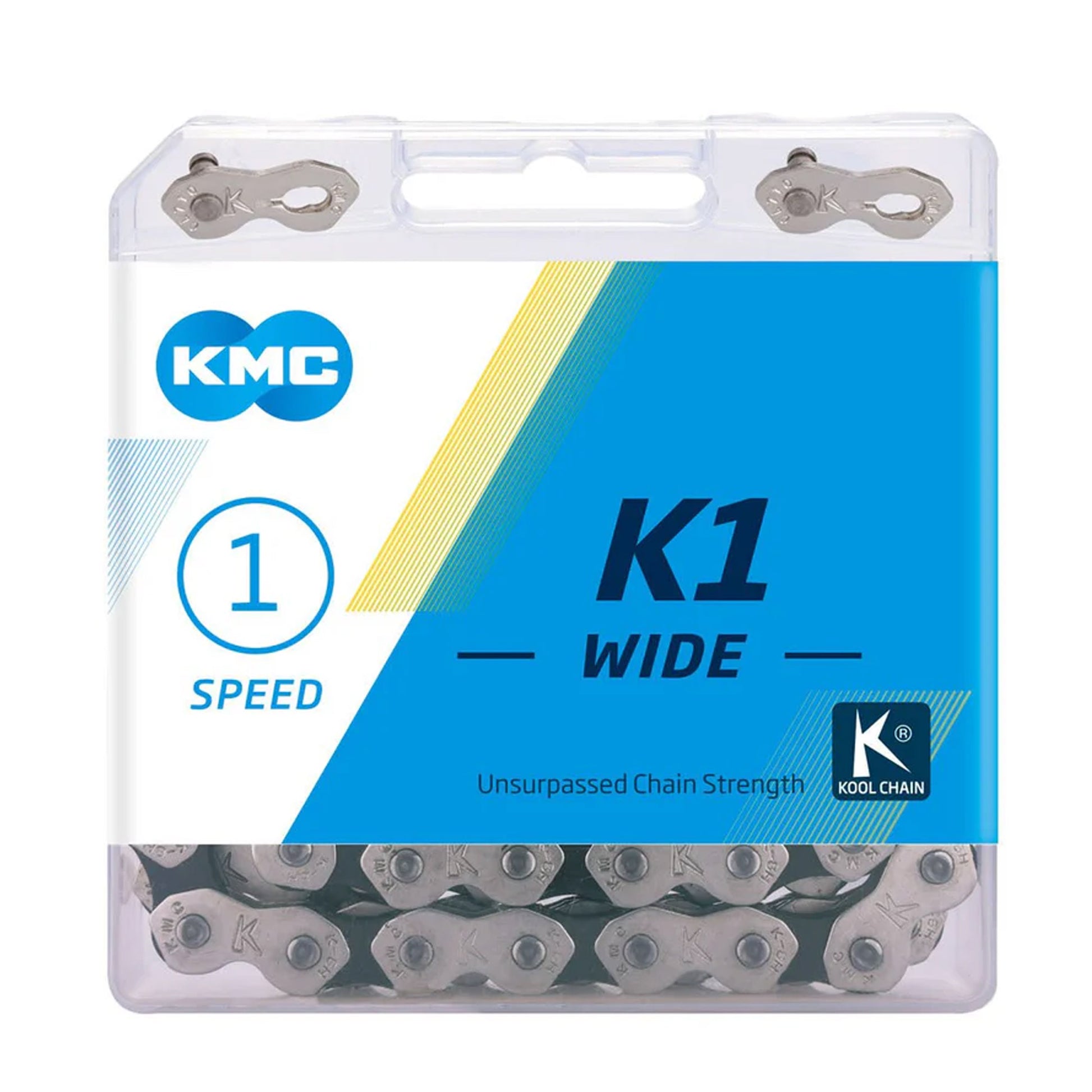 KMC Single Speed Chain 1/2"x1/8" 112 links Includes MissingLink Joiner