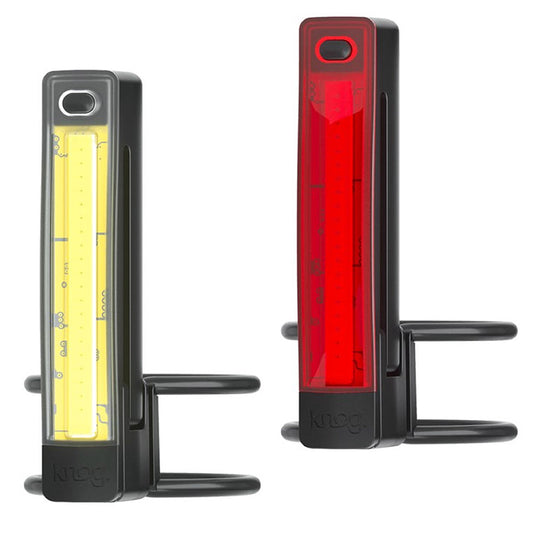 Plus Twin Pack 40/20 Lumens Front and Rear Bicycle Light Set - Black KN12144 image 1