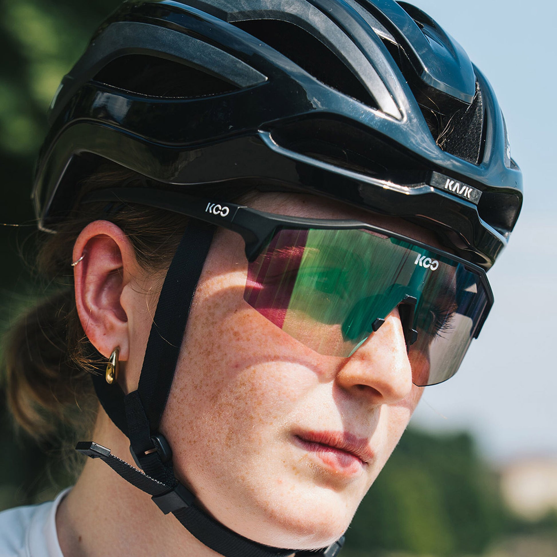 Koo Alibi Black Matt/Photochromatic Green Mirror - Large OEY00009.848.L image 5