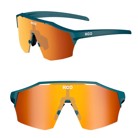 Koo ALIBI Sunglasses Dark Blue Matt/Red Photochromic Red Mirror Lens