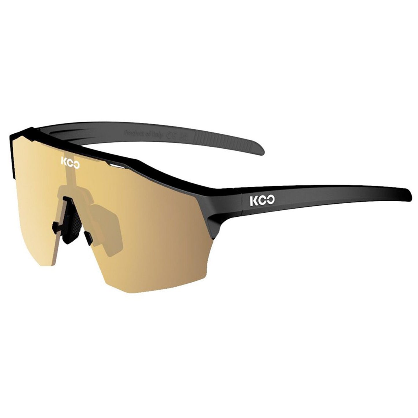 Koo ALIBI Sunglasses Black Matt/ Gold Mirror Lens - (Large Frame) image 1