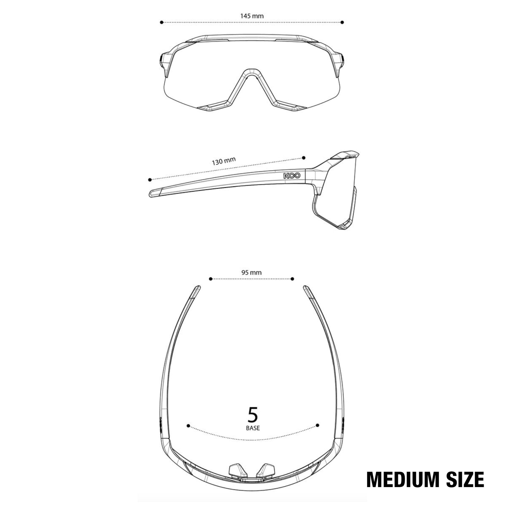 Koo Alibi White Matt/Red Mirror Unisex Cycling Sunglasses - Medium OEY00009.847 image 4