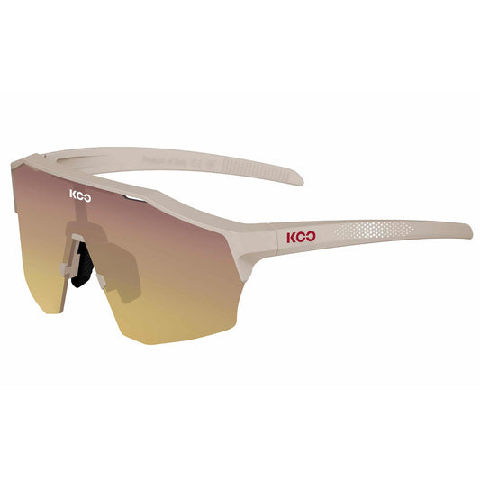 Koo Alibi Strada Bianche Unisex Cycling Sunglasses, Light Dust Frame, Sunrise Mirror Lens image 1