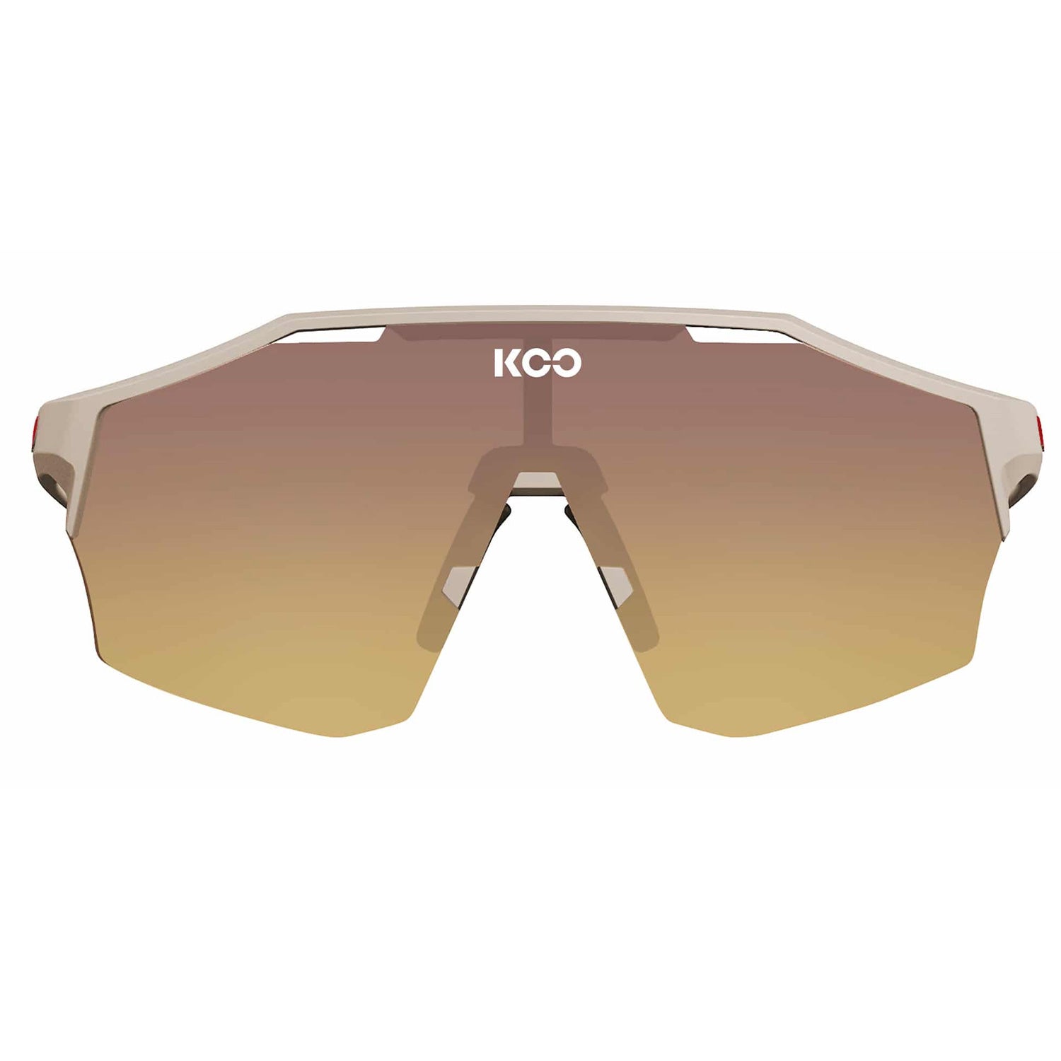 Koo Alibi Strada Bianche Unisex Cycling Sunglasses, Light Dust Frame, Sunrise Mirror Lens image 2