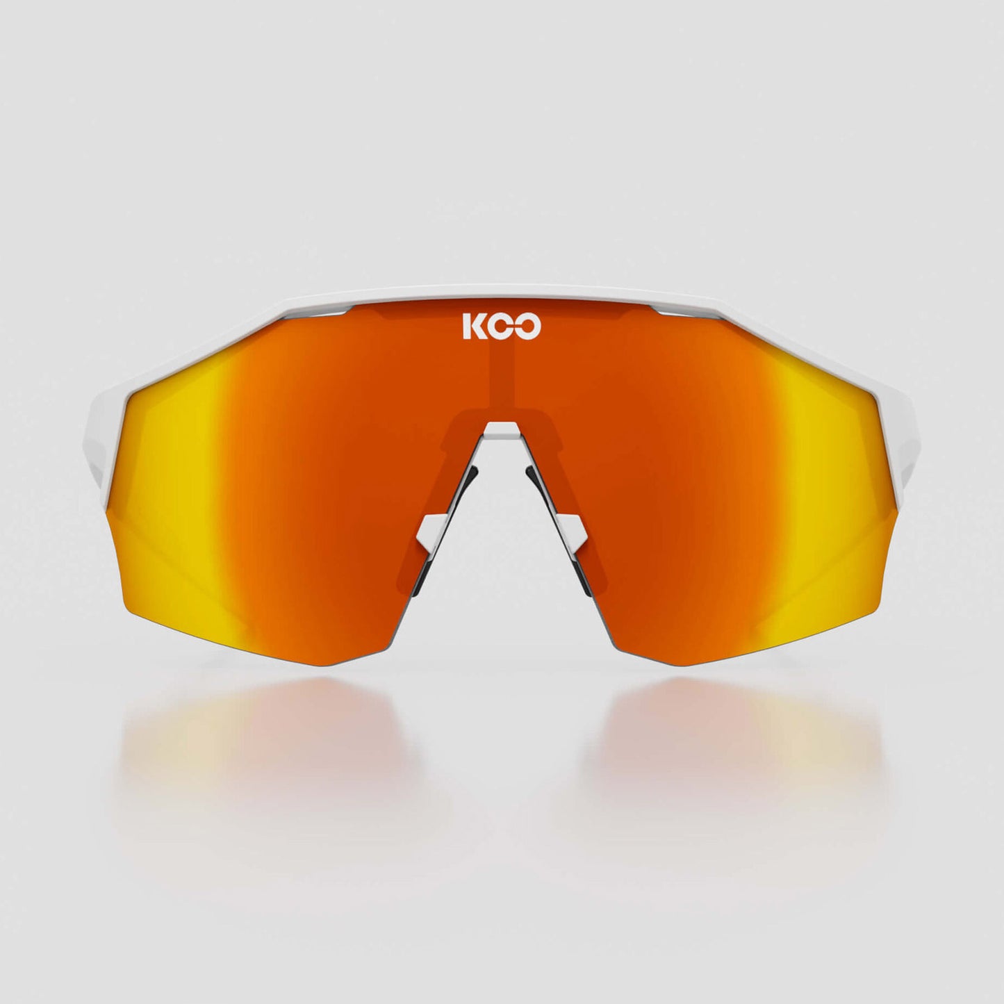 Koo Alibi White Matt/Red Mirror Unisex Cycling Sunglasses - Large OEY00009.847.L image 2