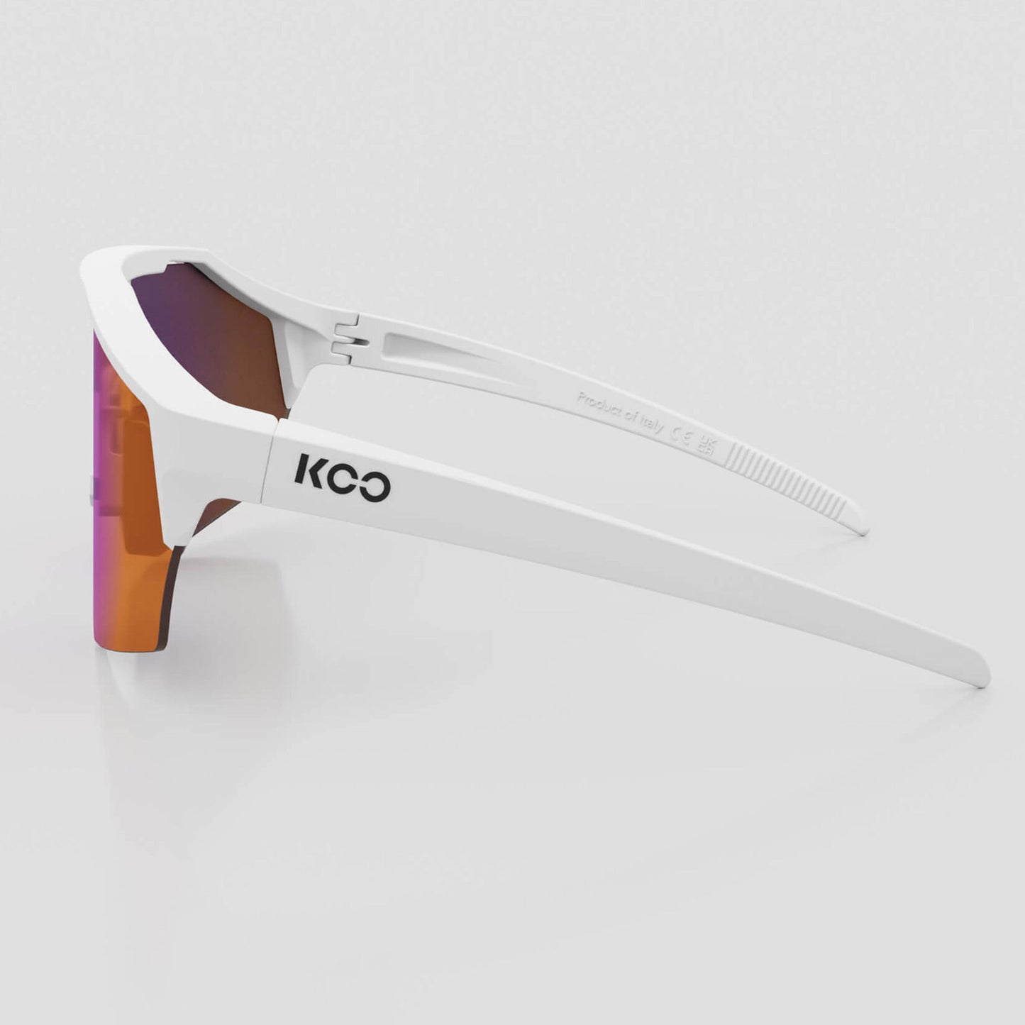 Koo Alibi White Matt/Red Mirror Unisex Cycling Sunglasses - Large OEY00009.847.L image 3