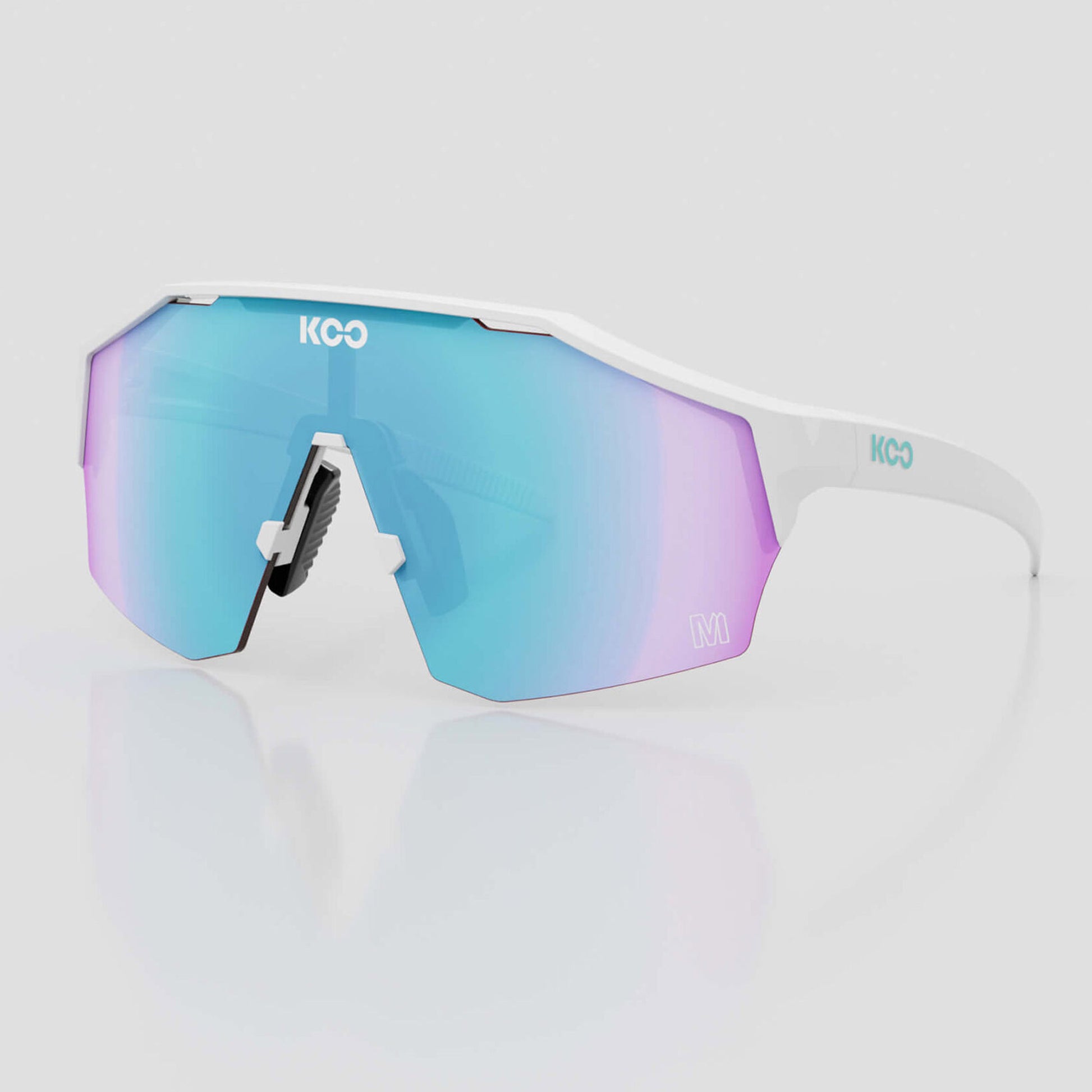 Koo Alibi MDD White Matt/Turquoise Mirror OEY00009.819 image 1 large