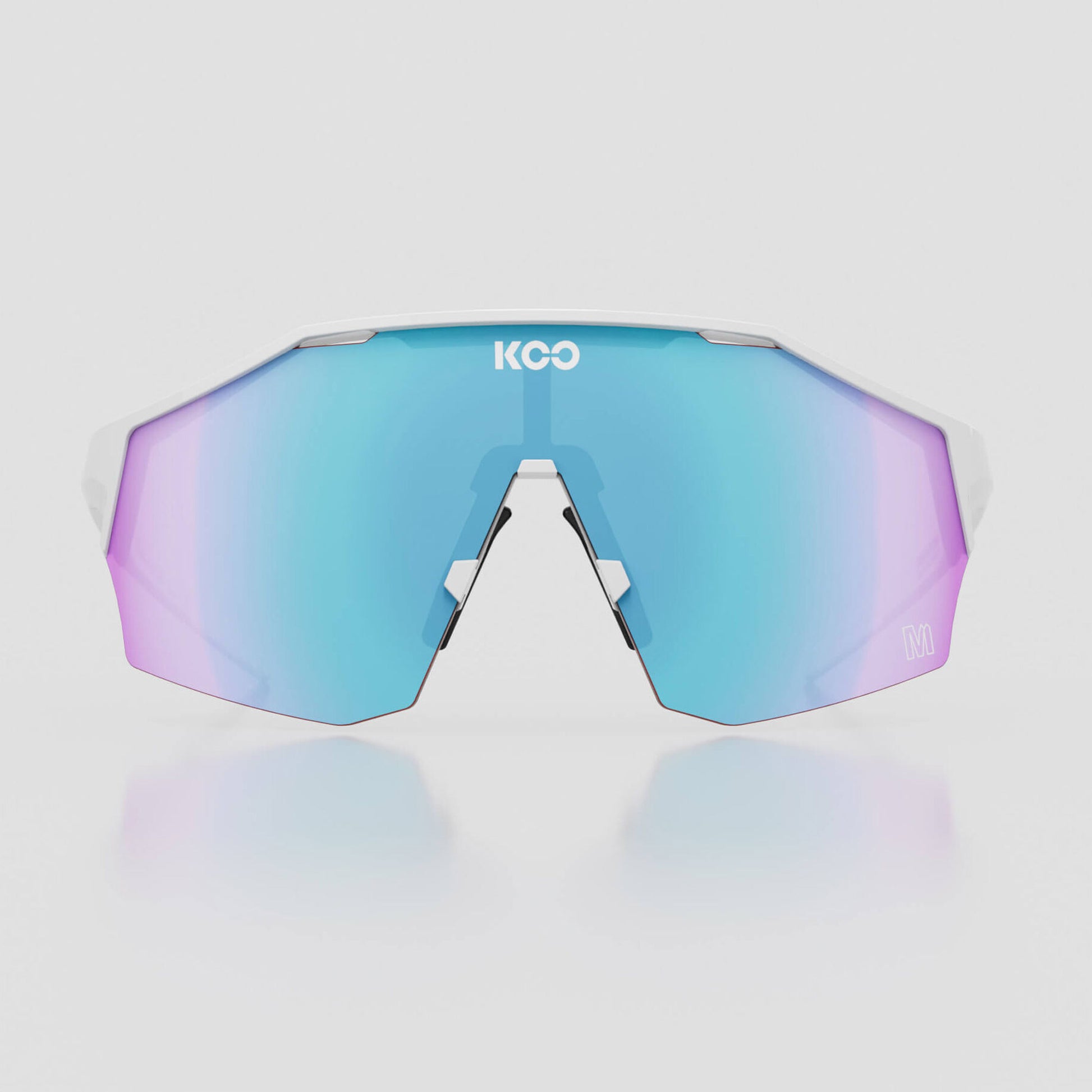 Koo Alibi MDD White Matt/Turquoise Mirror OEY00009.819 image 2 large