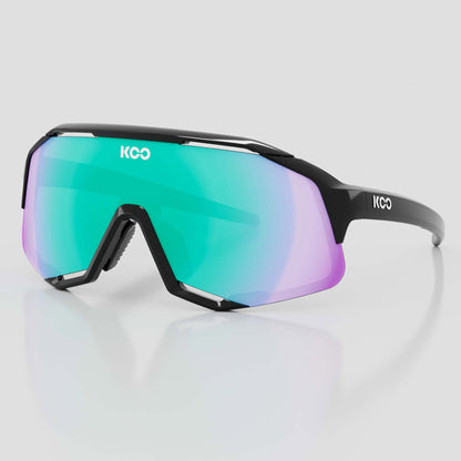 Koo Demos Black/Green Mirror Lens Unisex Cycling Sunglasses OEY00005.616 image 1