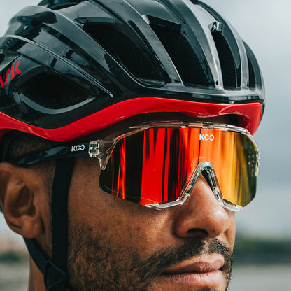 Koo Demos Cycling Sunglasses, Glass Frame/Red Mirror Lens image 4