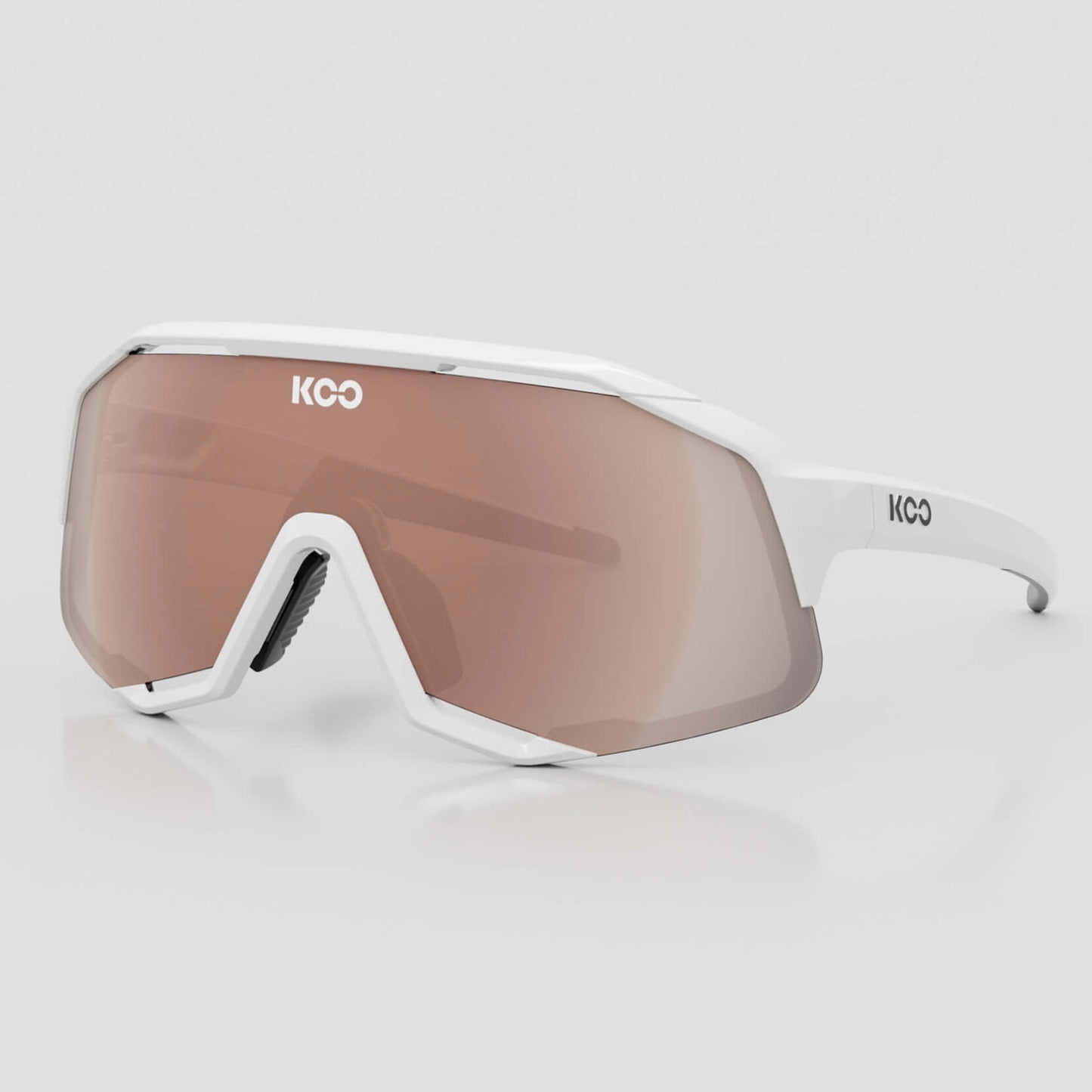 Koo Demos Unisex Cycling Sunglasses - White Frame, Laser Brown Lens OEY00005.900 image 1