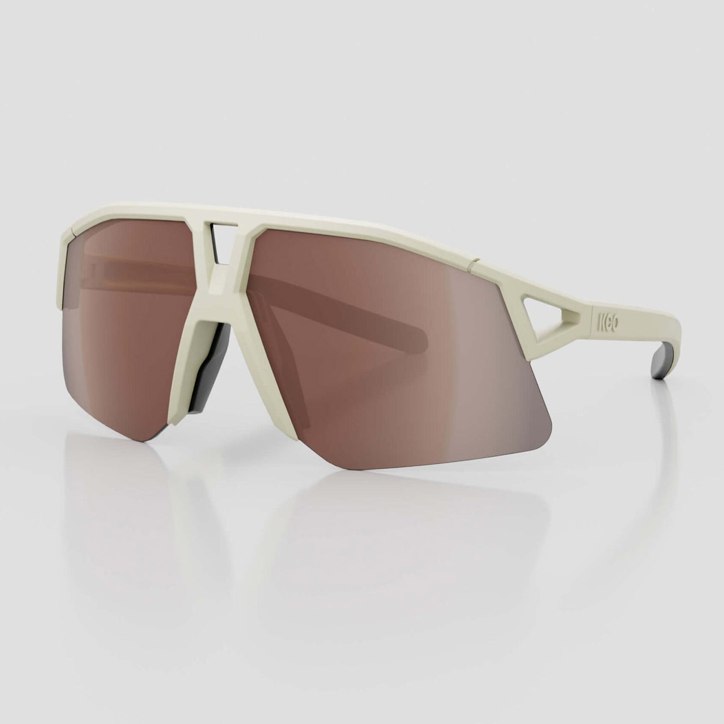 Koo Hype Almond White Matt/Brown Lens, Unisex Cycling Glasses OEY00013.828 image 1