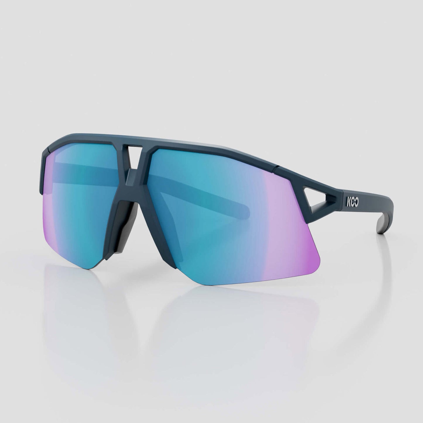 Koo Hype Dark Blue Matt/Turquoise Mirror Lens, Unisex Cycling Sunglasses OEY00013.830 image 1