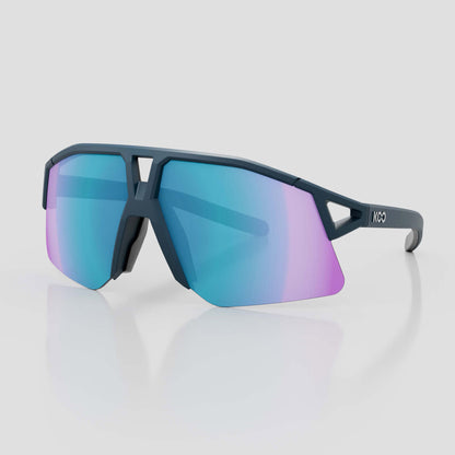 Koo Hype Dark Blue Matt/Turquoise Mirror Lens, Unisex Cycling Sunglasses OEY00013.830 image 1
