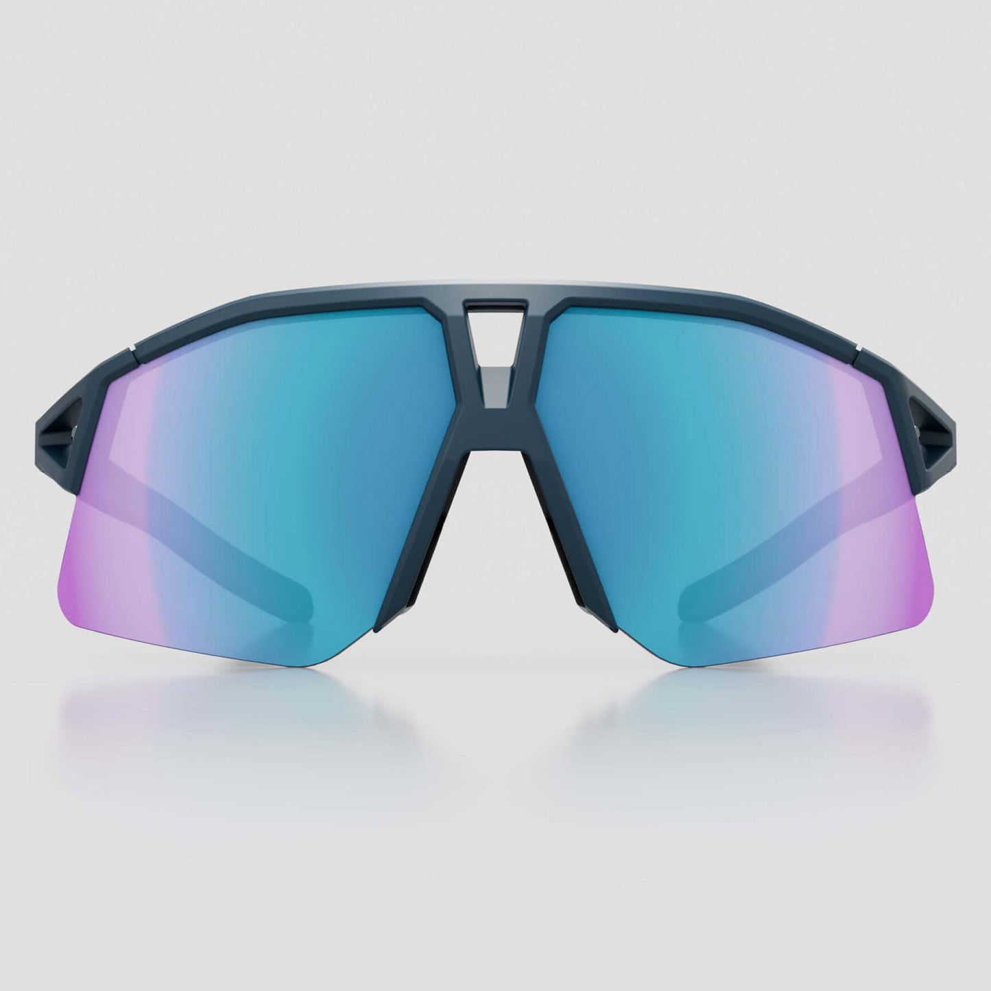 Koo Hype Dark Blue Matt/Turquoise Mirror Lens, Unisex Cycling Sunglasses OEY00013.830 image 2