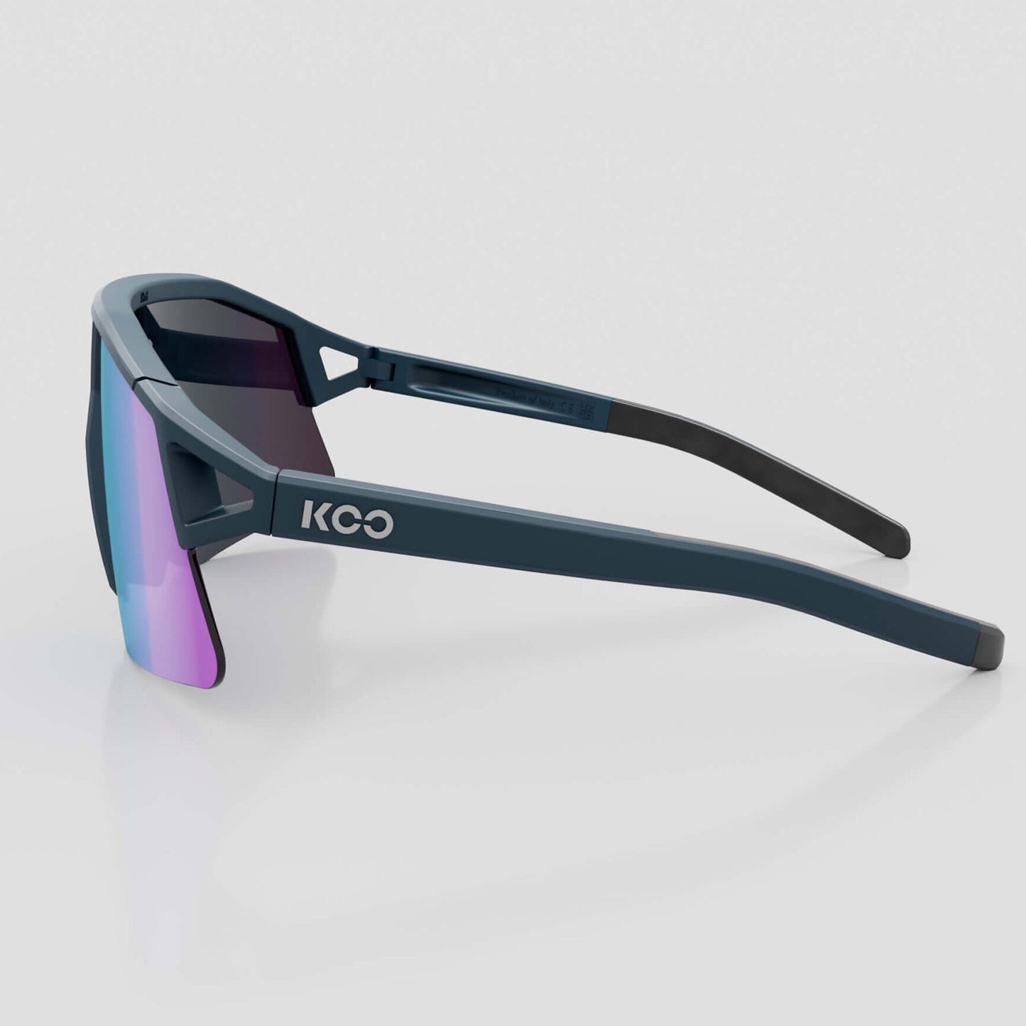 Koo Hype Dark Blue Matt/Turquoise Mirror Lens, Unisex Cycling Sunglasses OEY00013.830 image 3