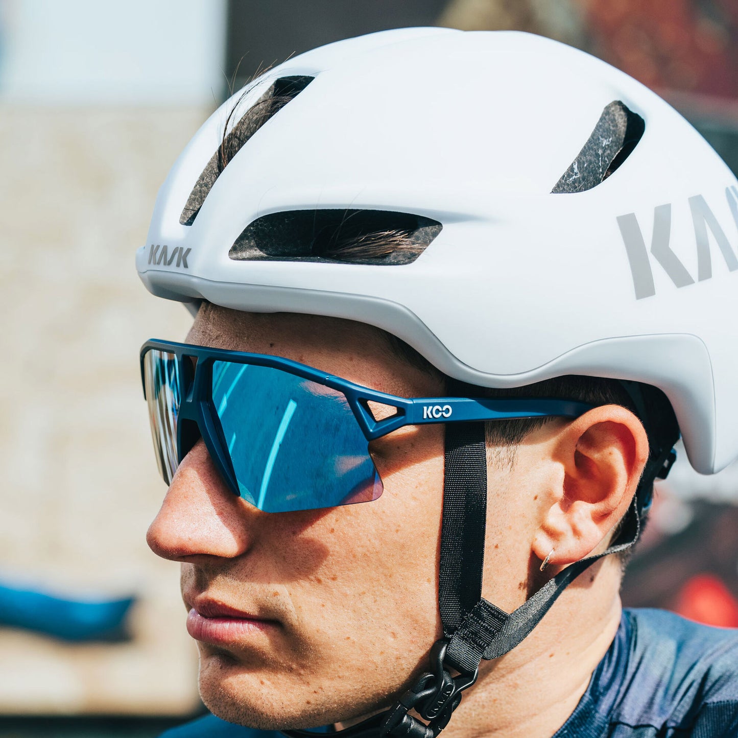 Koo Hype Dark Blue Matt/Turquoise Mirror Lens, Unisex Cycling Sunglasses OEY00013.830 image 5