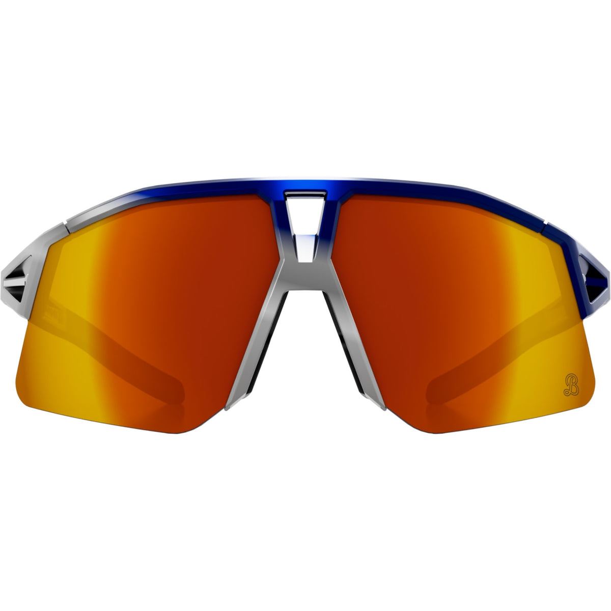Koo Hype REd Bull Bora Unisex Cycling Sunglasses - Blue/Silver Frame with Light Red Mirror Lens image 3