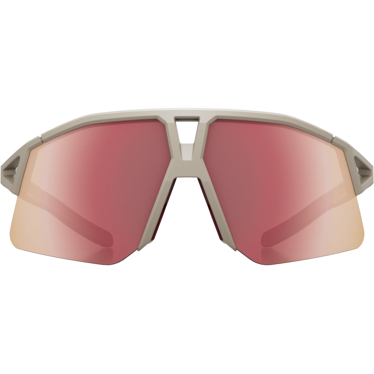 Koo Hype Strade Bianche Unisex Cycling Sunglasses - Dune Matt / Siena Red Mirror image 2