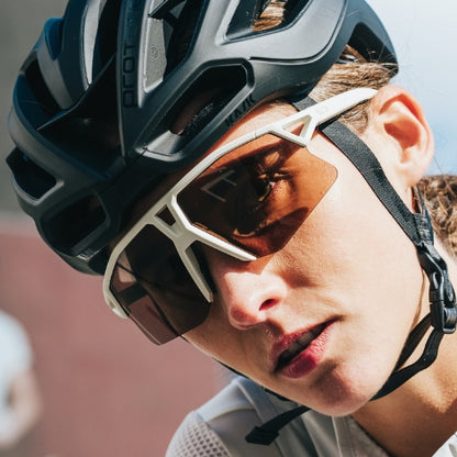 Koo Hype Strade Bianche Unisex Cycling Sunglasses - Dune Matt / Siena Red Mirror image 4