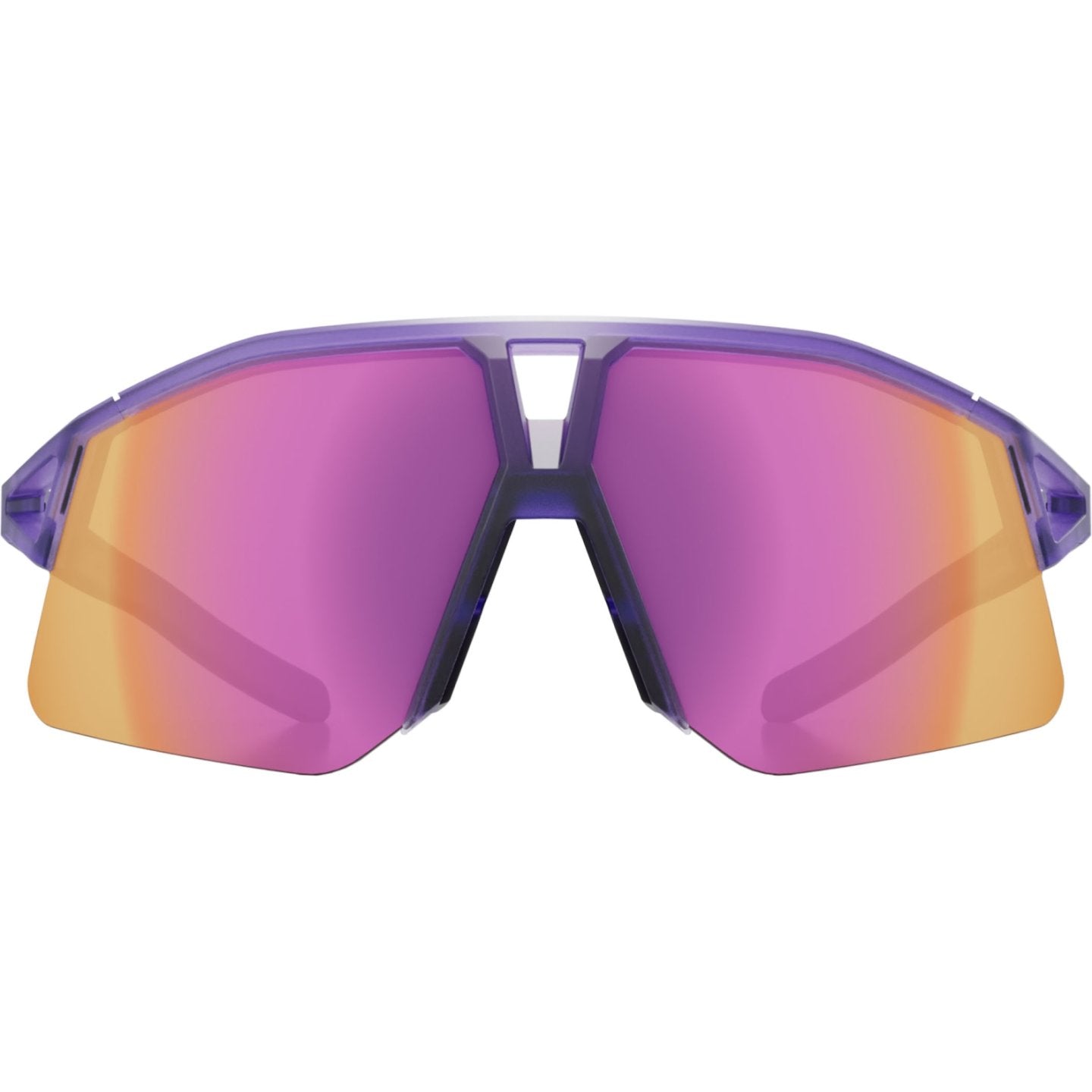 Koo Hype Unisex Cycling Sunglasses - Violet Glass Matt Frame / Light Pink Mirror Lens image 2