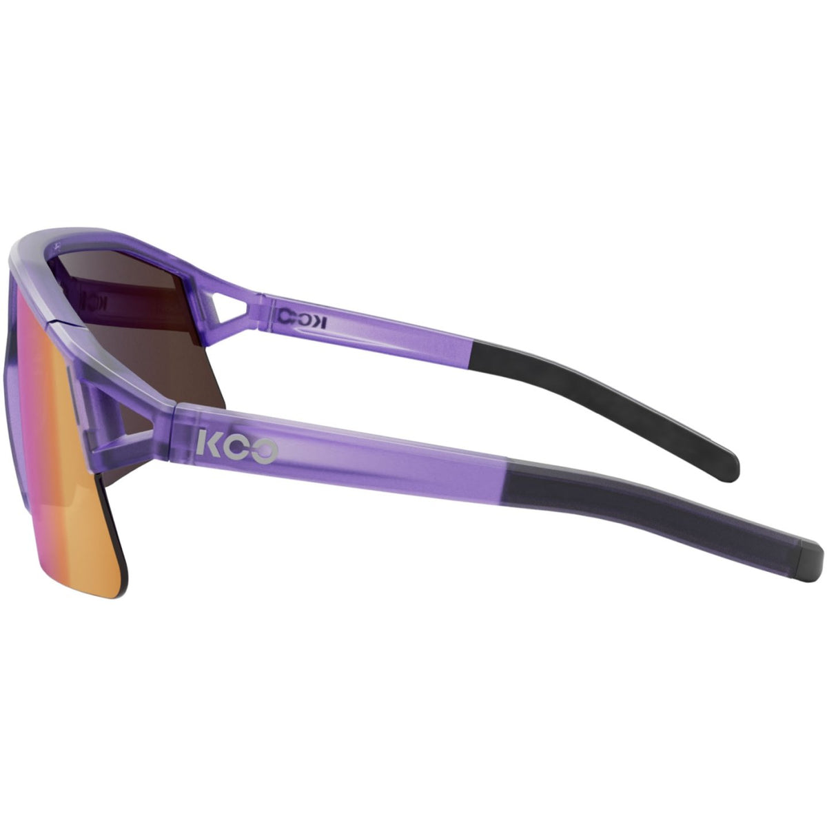 Koo Hype Unisex Cycling Sunglasses - Violet Glass Matt Frame / Light Pink Mirror Lens image 3