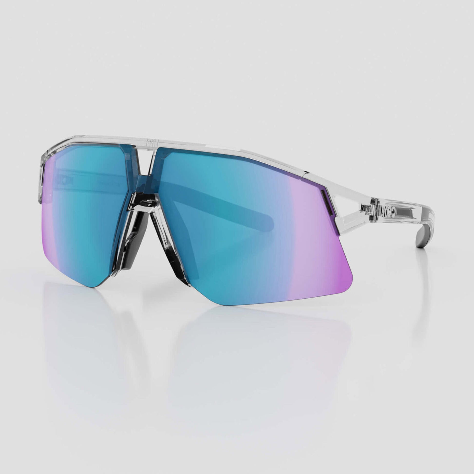 Koo Hype Crystal/Turquoise Mirror Lens, Unisex Cycling Sunglasses OEY00013.835 image 1