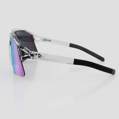 Koo Hype Crystal/Turquoise Mirror Lens, Unisex Cycling Sunglasses OEY00013.835 image 3
